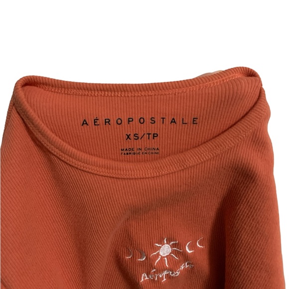 Orange aéropostale T-shirt - mid length - Picture 4 of 4